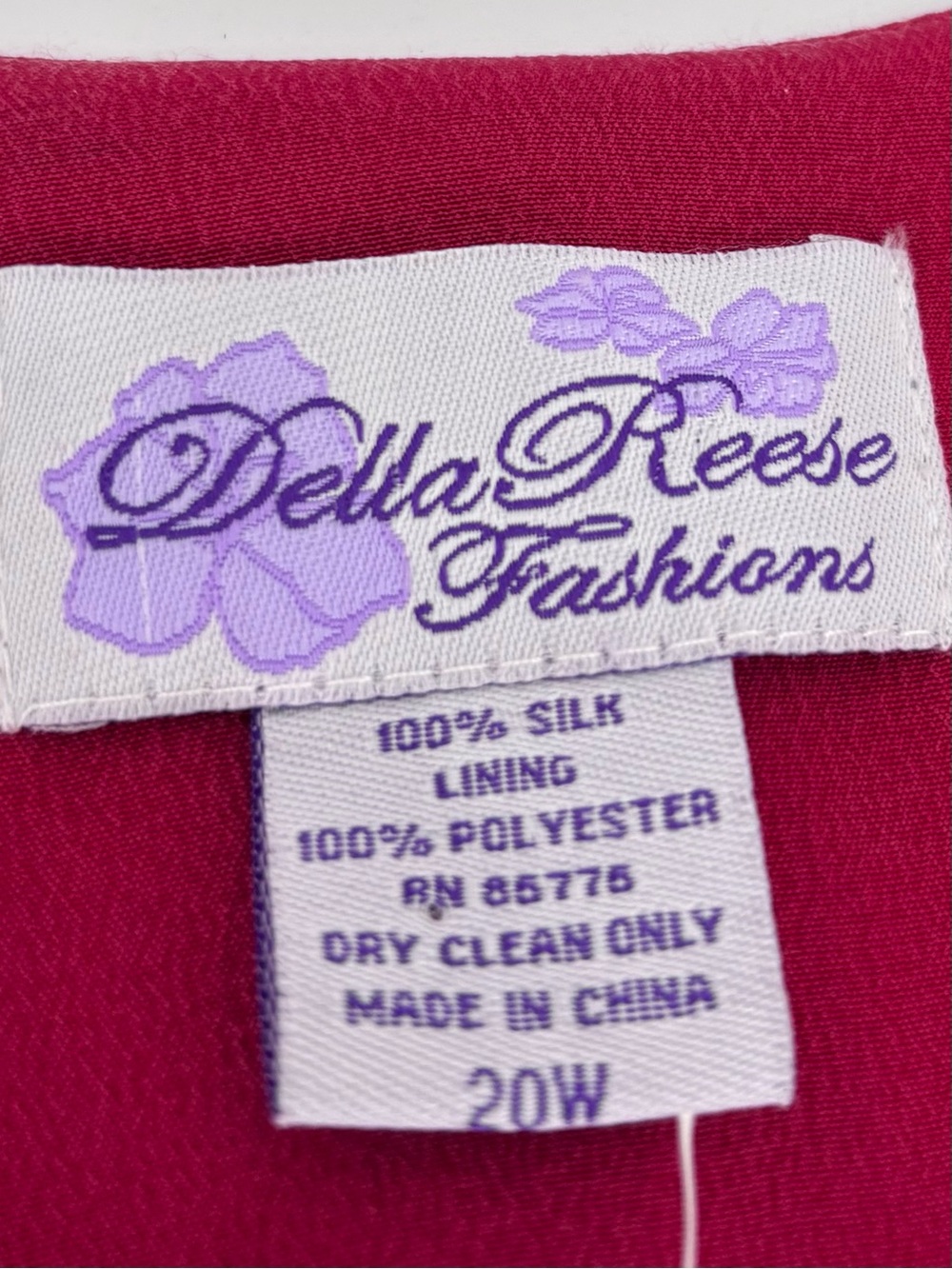 Vintage Y2K Della Reese Touched By An Angel Silk Red Blazer Deadstock Jacket - Picture 6 of 11